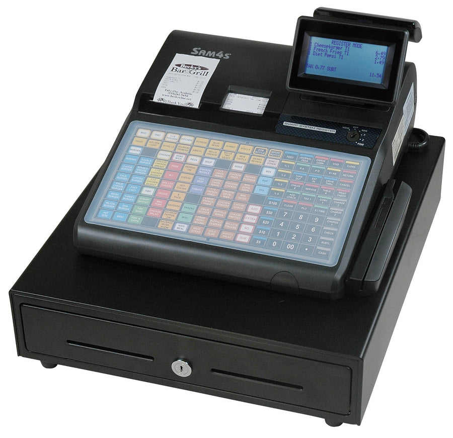 SAM4s SPS-340 flat keyboard dual printer cash register