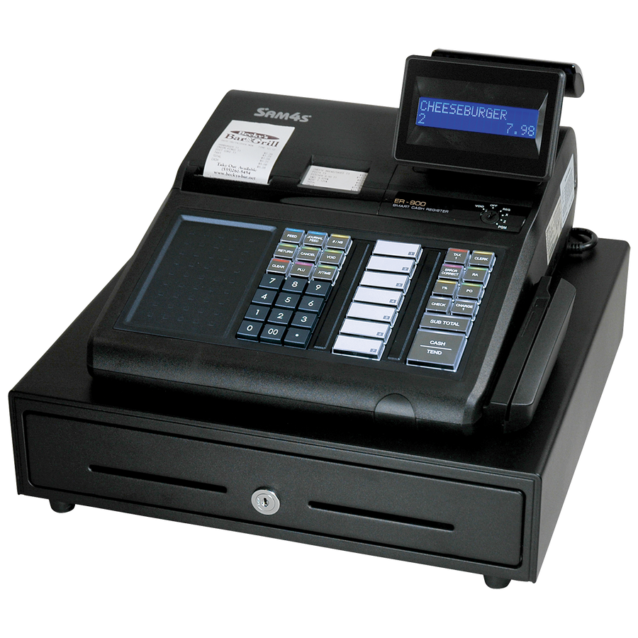 SAM4s ER-915E raised-key dual printer cash register