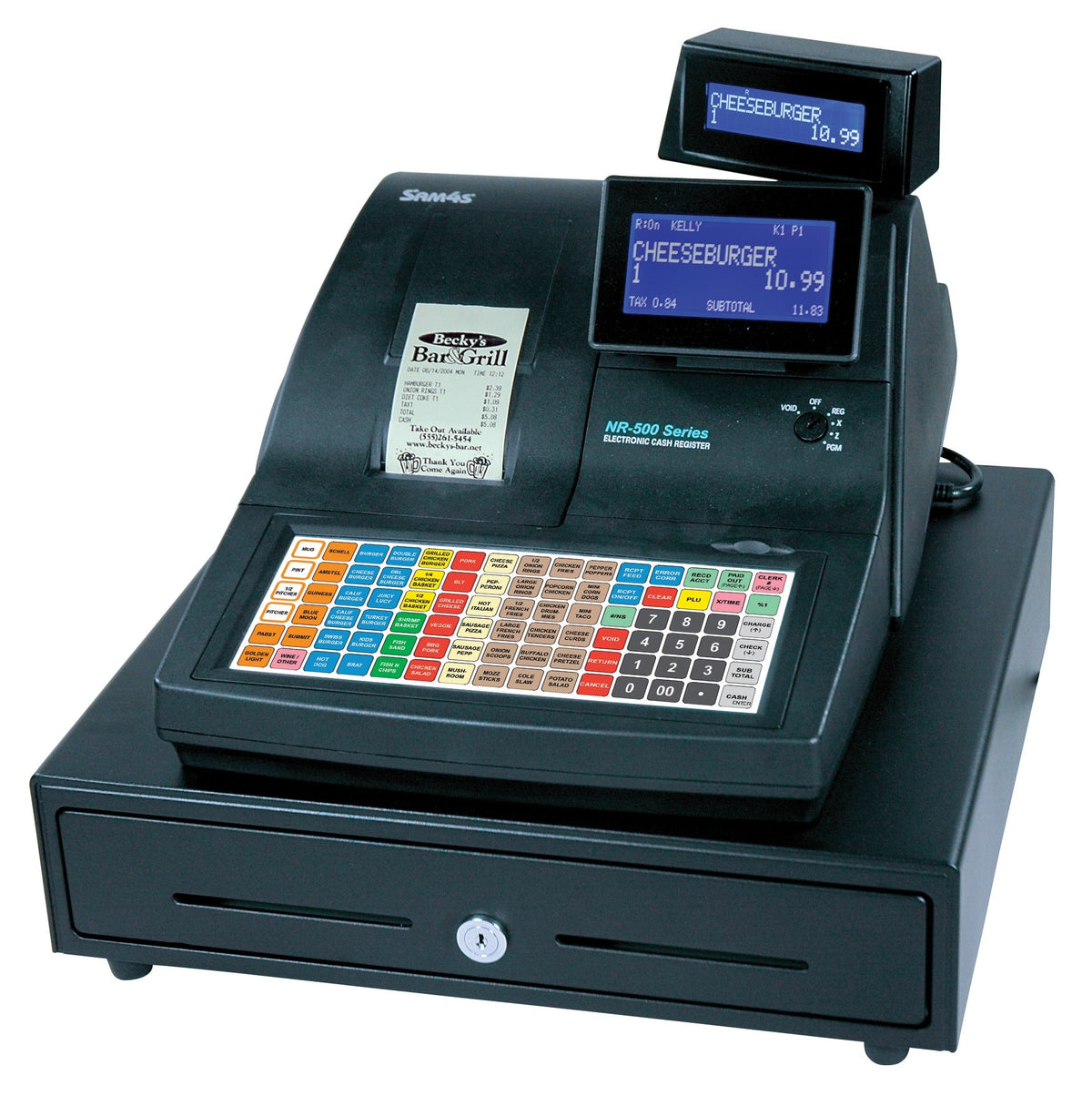 SAM4s NR-510B-E Flat-Keyboard Cash Register with Ethernet