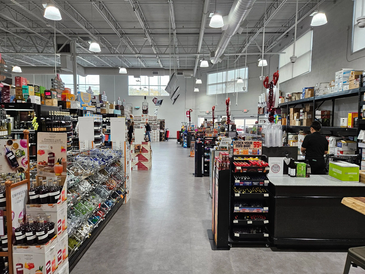 Retail store interior with point-of-sale equipment
