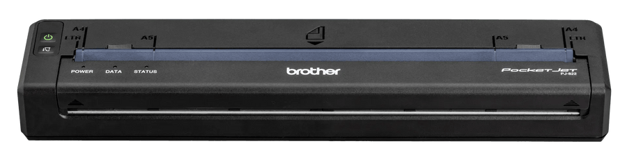 Brother PocketJet PJ-822 full-page mobile thermal printer, front view