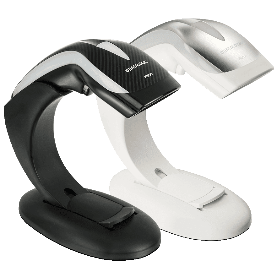 Datalogic Heron HD3130 Handheld 1D Barcode Scanner, Multi-Interface, Green Spot, Black (Stand Included)