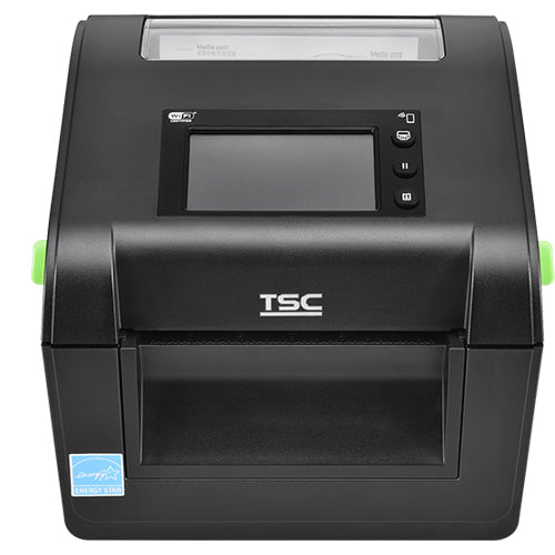 TSC DH240T 4-inch direct thermal desktop label printer with color LCD, front view