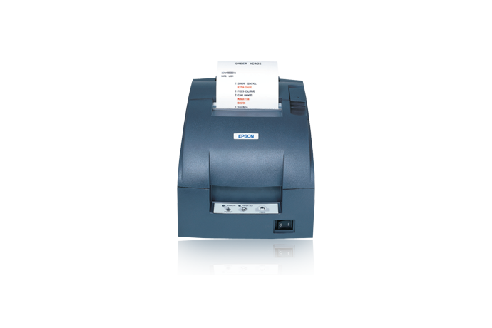 Epson TM-U220B Impact Receipt Printer, Serial, Auto-Cutter, Power Supply Included, Epson Dark Gray