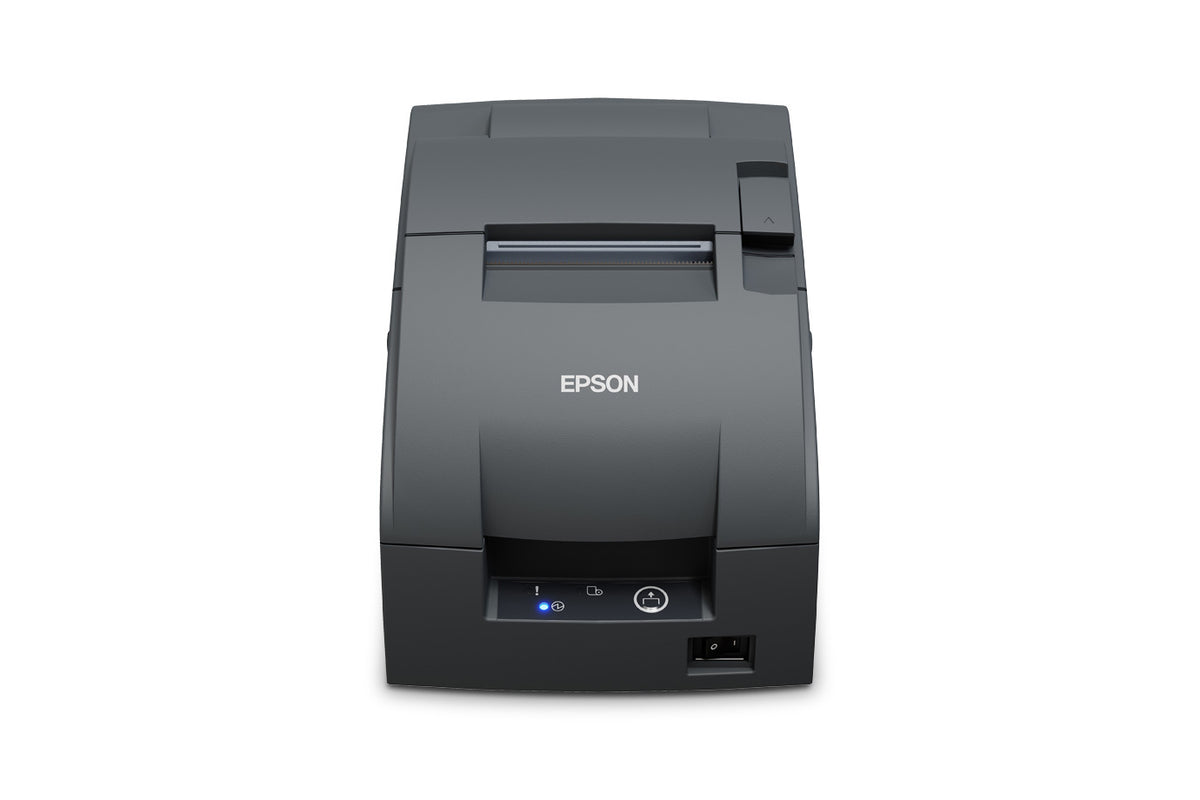 Epson TM-U220IIB Impact Receipt Printer, Ethernet, Auto-Cutter, Power Supply Included, Epson Dark Gray