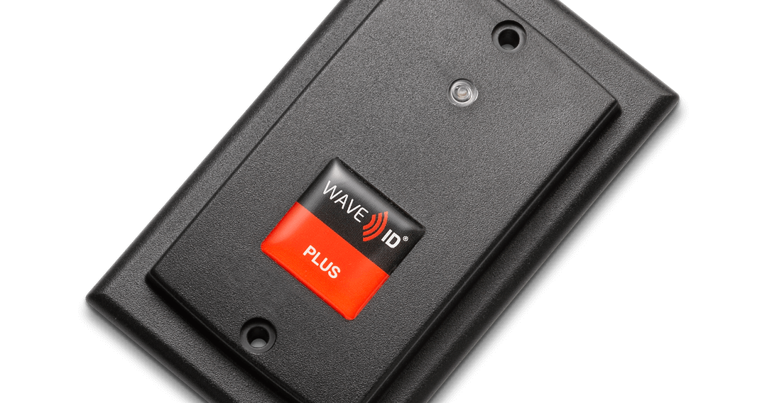rf IDEAS WAVE ID Plus Surface Mount Reader with iCLASS SE and Seos, 5V Pin 9 RS-232, Black (RDR-800W1BK5)