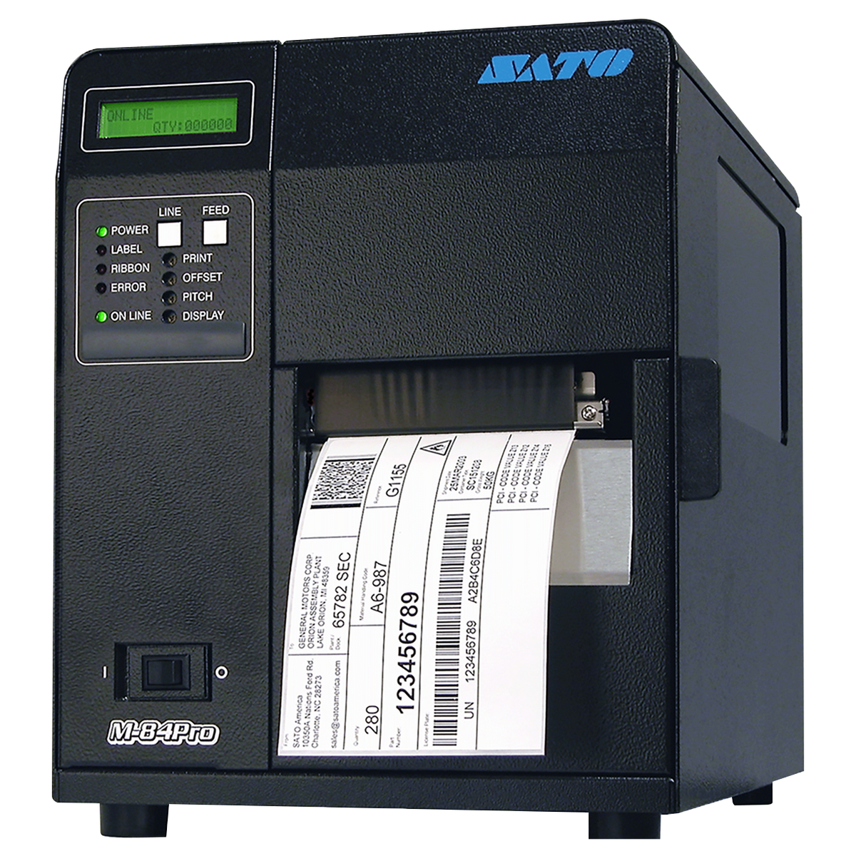 SATO M84Pro(2) 4-Inch Industrial Thermal Label Printer, 203 dpi, Ethernet (WM8420041)