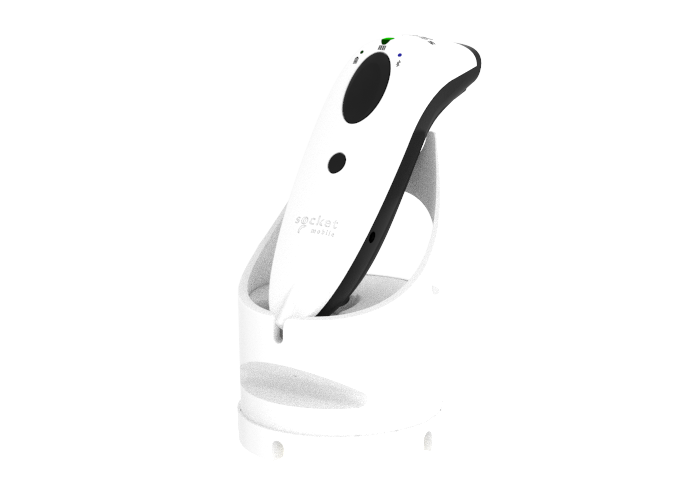 Socket Mobile SocketScan S720 1D and QR Barcode Reader, White, White Barrel-Jack Charging Dock (CX3990-3047)