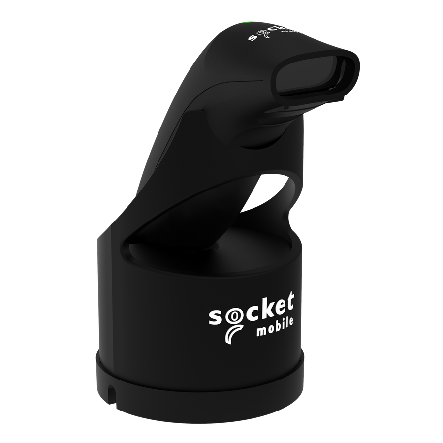 Socket Mobile SocketScan S740 black universal barcode reader with black USB-C charging dock