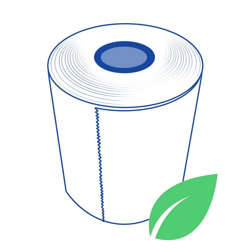 Star Micronics Star Blue Eco 80 mm thermal receipt paper roll, 25-roll case SKU 37951740